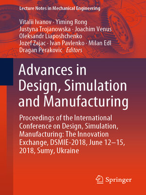 cover image of Advances in Design, Simulation and Manufacturing